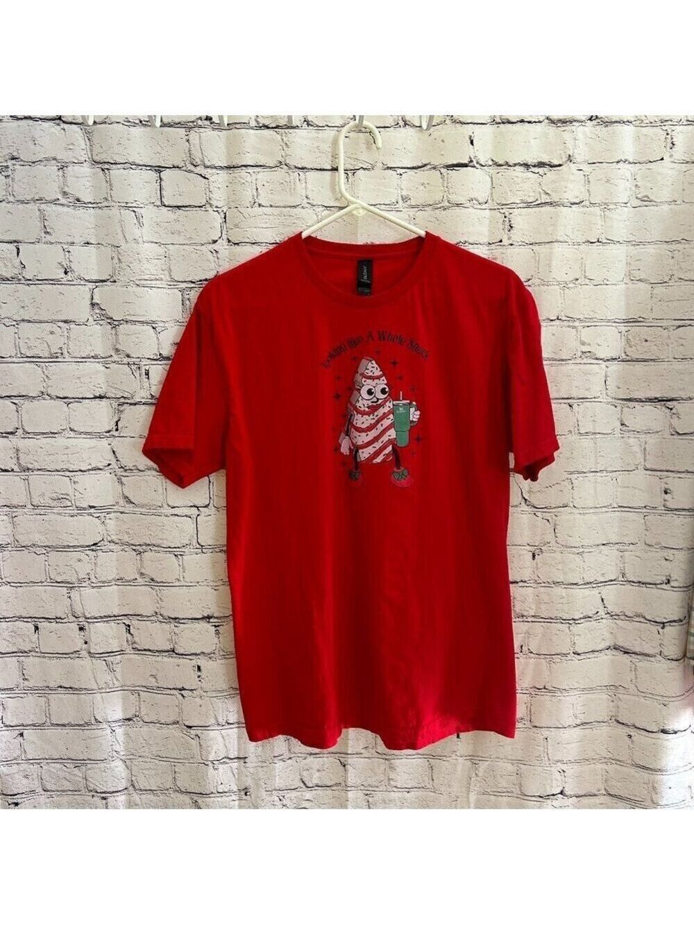 Ladies Gildan "Looking Like A Whole Snack" tee shirt Size L